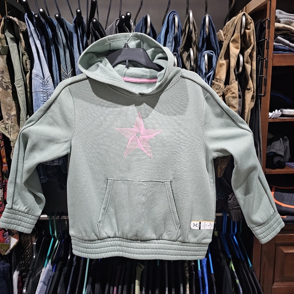 XERSION Quick Dri Pullover STAR Hoodie Kangaroo Pockets Girls Plus 14.5/16.5P - Picture 7 of 12